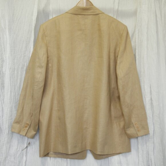 Talbots Linen Beige Blazer 16W New - Picture 2 of 6
